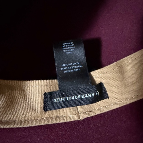 Anthropologie Deep Burgundy Women\'s Hat main image 4